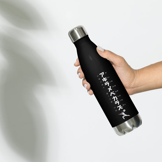 Stainless steel water bottle